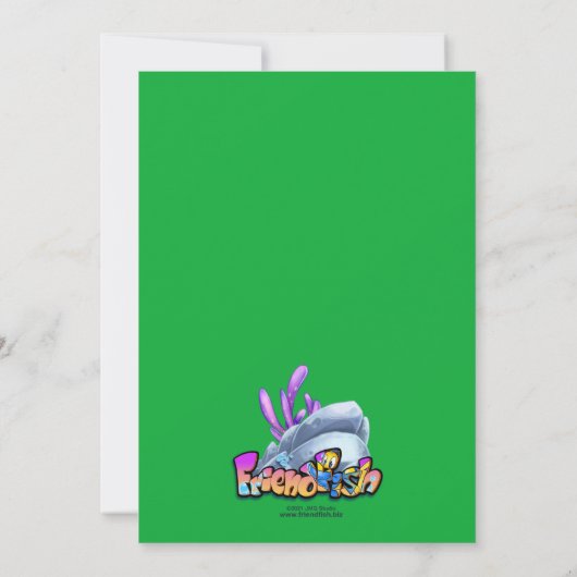 VriendVis cartoon Afstuderen Kaart (Achterkant)