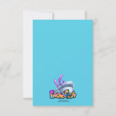 VriendVis cartoon schattige Kaart op zaterdag (Achterkant)