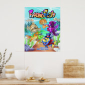 VriendVis poster van schattige cartoon (Keuken)