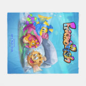 VriendVis schattige cartoon Fleece Deken (Voorkant (Horizontaal))