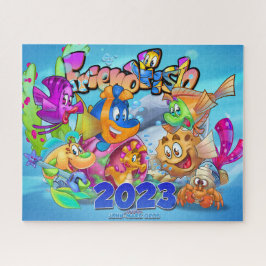 VriendVis schattige cartoon Legpuzzel
