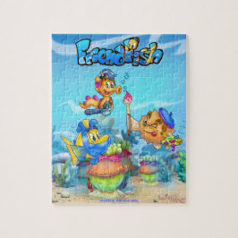 VriendVis schattige cartoon vispuzzel Legpuzzel