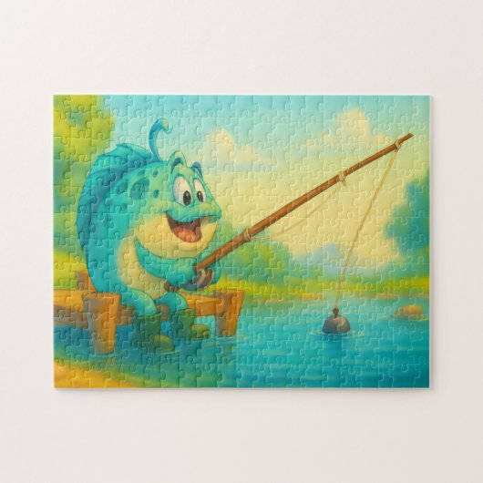 VriendVis Visvangst Puzzelplezier Legpuzzel (Horizontaal)