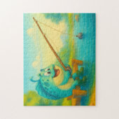 VriendVis Visvangst Puzzelplezier Legpuzzel (Verticaal)