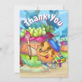 VriendVissen leuke cartoon bedankt je wenskaart