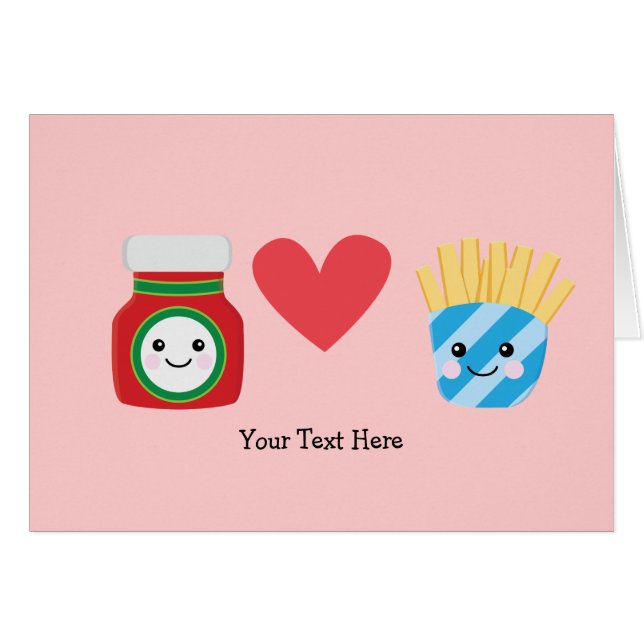 Vries en ketchup (aanpasbaar) (Voorkant Horizontaal)