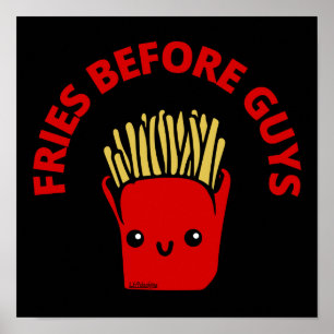 VRIES VÓÓR GUYS grappige franse friet Poster
