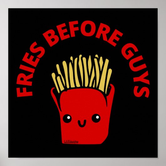 VRIES VÓÓR GUYS grappige franse friet Poster (Voorkant)