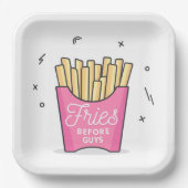 Vries voor jongens papieren bordje (Voorkant)