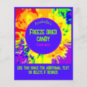 Vriesdrogen gedroogd Snoep Kleurrijke Custom Busin Flyer (Voorkant)