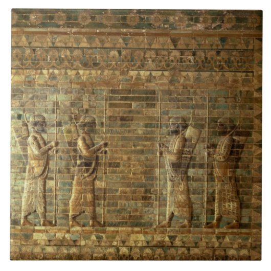 Vriesje van de boorden van de Perzische koning, vo Tegeltje (Voorkant)