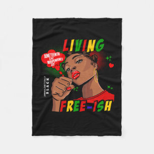 Vrij-achtig sinds 1865 Juneteenth is mijn onafhank Fleece Deken