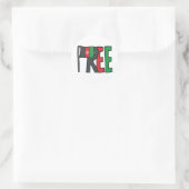 Vrij Afghanistan Ronde Sticker (Tas)