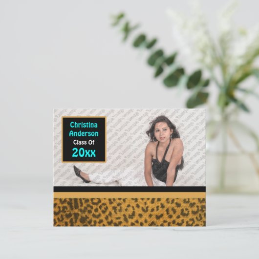 Vrij Afstuderen (Oranje) Kaart (Staand voorkant)