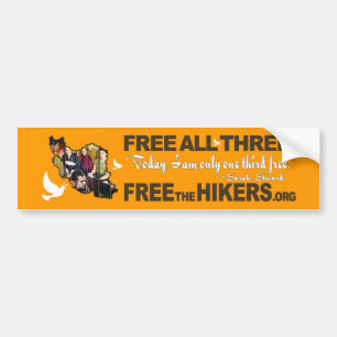 VRIJ ALLE DRIE Bumperstickers