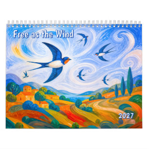 Vrij als de wind kalender