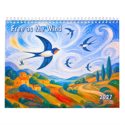 Vrij als de wind kalender (Hoes)