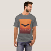 Vrij als de Wind | Vliegende Adelaar Inspirerend T-shirt (Voorkant volledig)