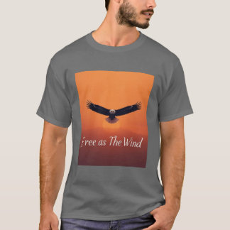 Vrij als de Wind | Vliegende Adelaar Inspirerend  T-shirt