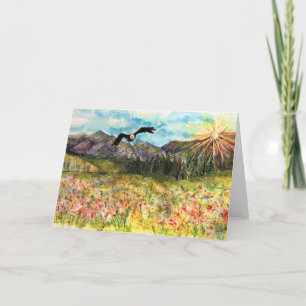 Vrij als Eagle Bedankkaart