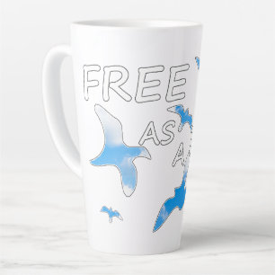 Vrij als een vogel 2 latte mok
