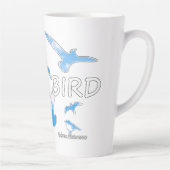 Vrij als een vogel 2 latte mok (Rechts)