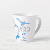 Vrij als een vogel 2 latte mok (Rechterhoek)