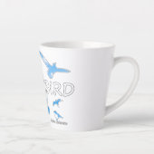 Vrij als een vogel 2 latte mok (Rechts)