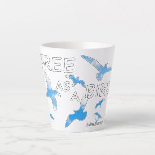 Vrij als een vogel 2 latte mok