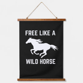 Vrij als een wild paard hangend wandkleed