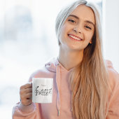 Vrij als vogel, zangvogels die als muzikale noten tweekleurige koffiemok