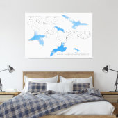 Vrij als vogelvrij canvas afdruk (Insitu (Slaapkamer))