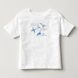 Vrij als vogelvrij kinder shirts