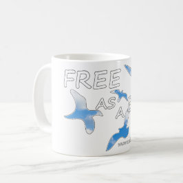 Vrij als vogelvrij koffiemok