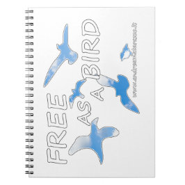 Vrij als vogelvrij notitieboek