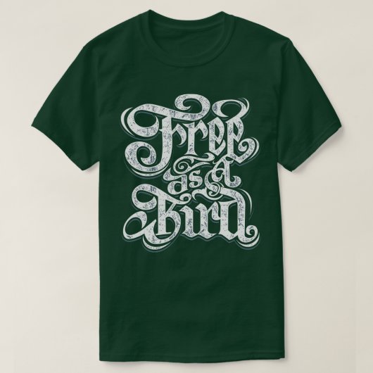 Vrij als vogelvrij t-shirt (Design voorkant)