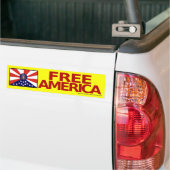 Vrij Amerika Bumpersticker (Op Truck)