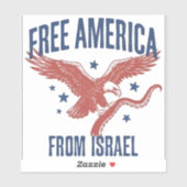 Vrij Amerika van Israël Sticker (Vel)