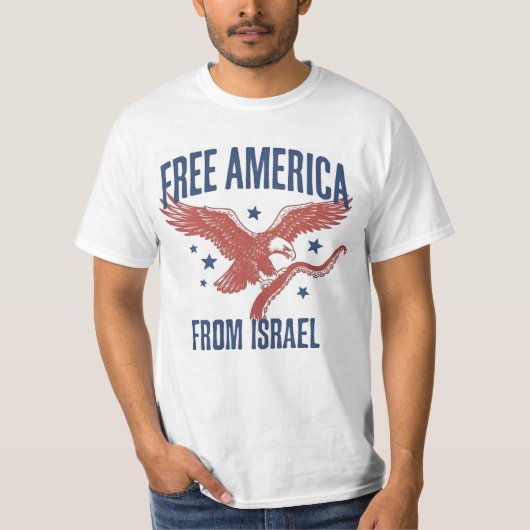 Vrij Amerika van Israël T-shirt (Voorkant)