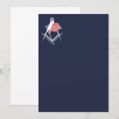 Vrij Amerikaanse symbool Kaart (Voorkant / Achterkant)