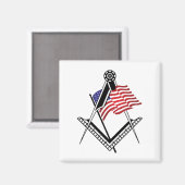 Vrij Amerikaanse symbool Magneet (Voorkant / Achterkant)