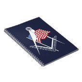 Vrij Amerikaanse symbool Notitieboek (Rechterzijde)