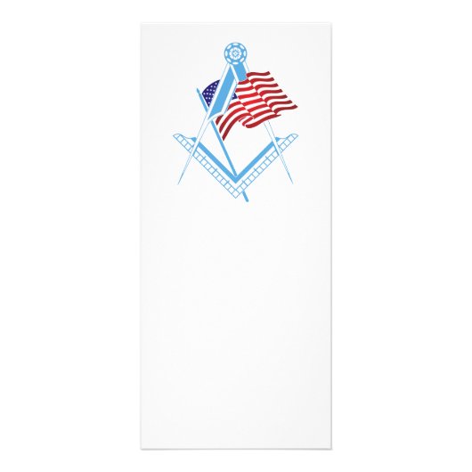 Vrij Amerikaanse symbool Reclamekaart (Voorkant)