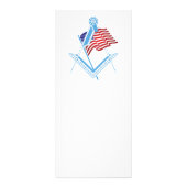 Vrij Amerikaanse symbool Reclamekaart (Achterkant)