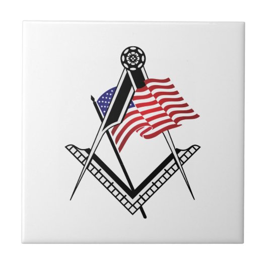 Vrij Amerikaanse symbool Tegeltje (Voorkant)