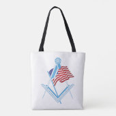 Vrij Amerikaanse symbool Tote Bag (Achterkant)