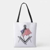 Vrij Amerikaanse symbool Tote Bag (Achterkant)