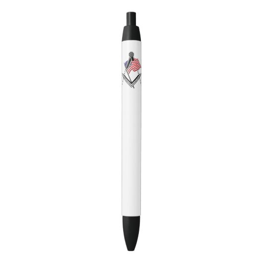 Vrij Amerikaanse symbool Zwarte Inkt Pen (Voorkant Verticaal)