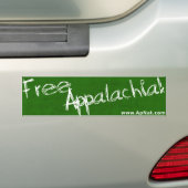 Vrij Appalachia! Bumpersticker (Op auto)