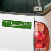 Vrij Appalachia! Bumpersticker (Op Truck)